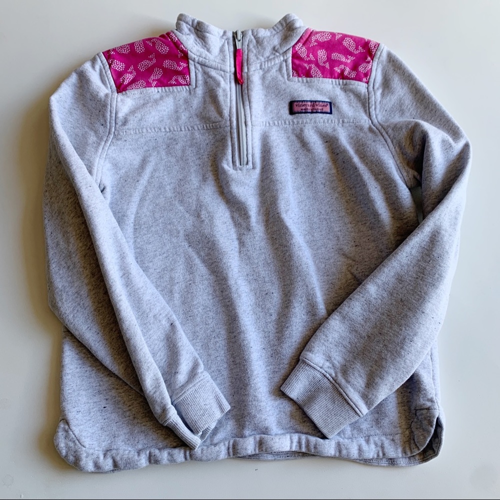 Vineyard Vines 1/4 Zip Pullover Sweater Sz L (14)